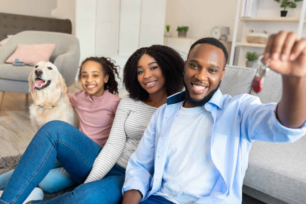 young black fam moving into apt w dog